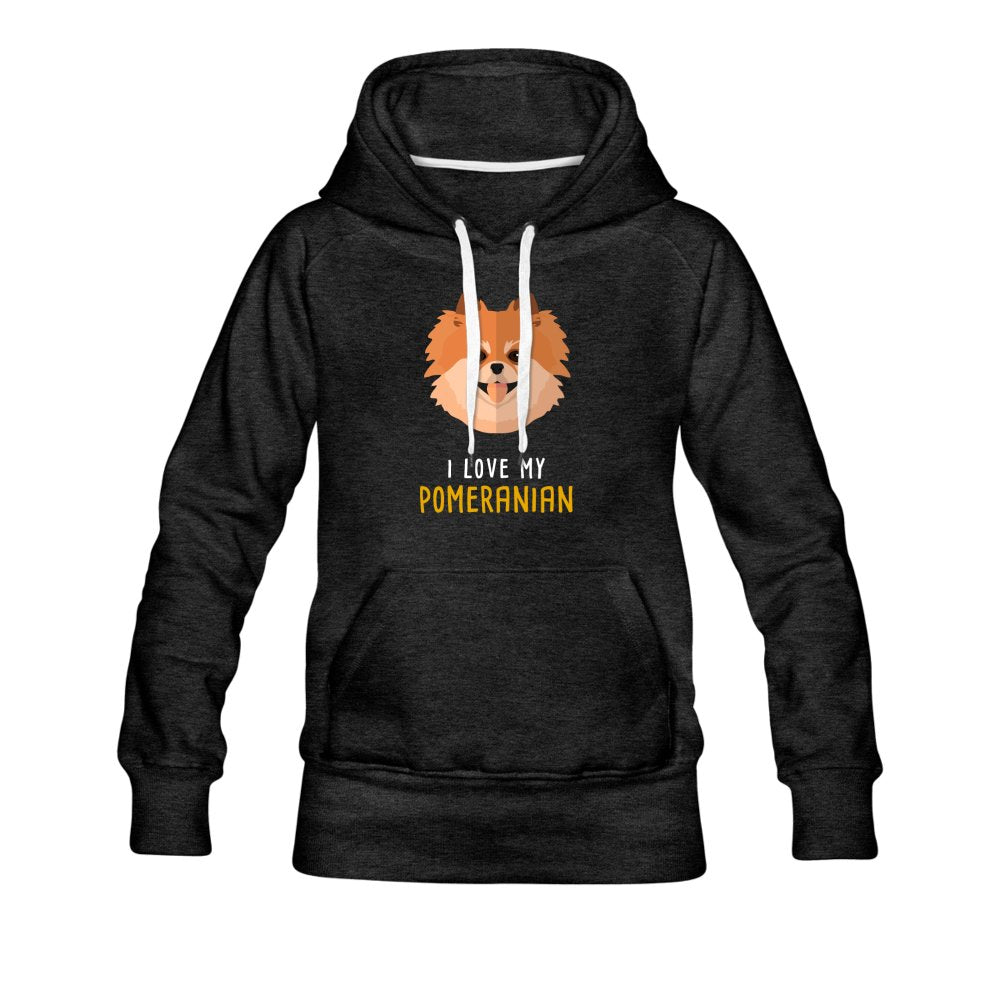 I love my Pomeranian Women's Premium Hoodie-Women’s Premium Hoodie | Spreadshirt 444-I love Veterinary