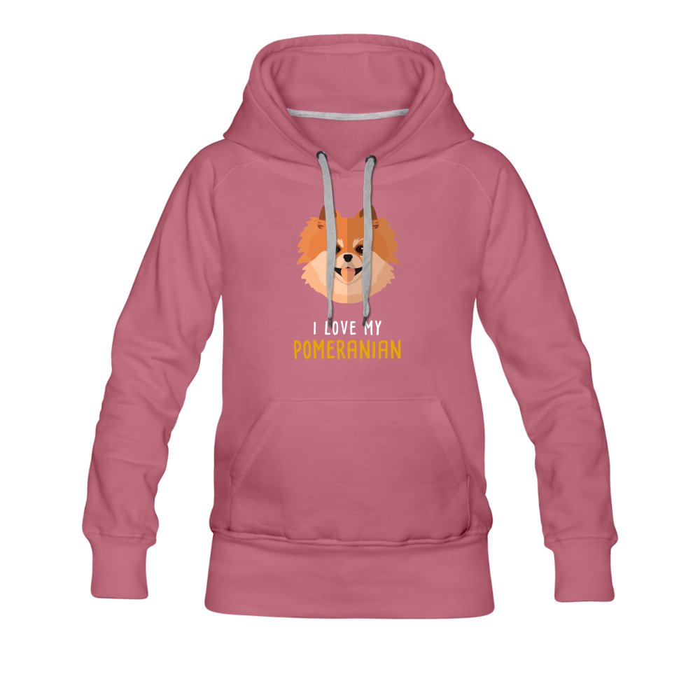 I love my Pomeranian Women's Premium Hoodie-Women’s Premium Hoodie | Spreadshirt 444-I love Veterinary