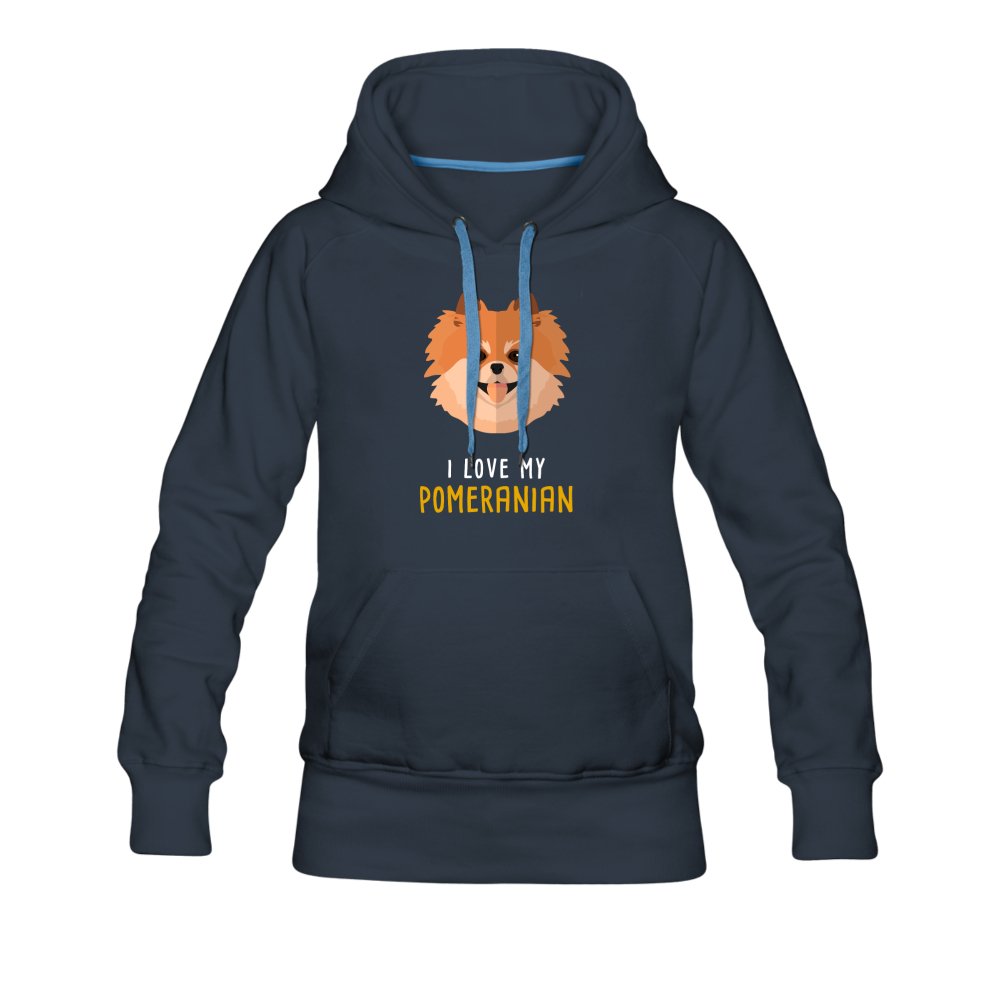 I love my Pomeranian Women's Premium Hoodie-Women’s Premium Hoodie | Spreadshirt 444-I love Veterinary