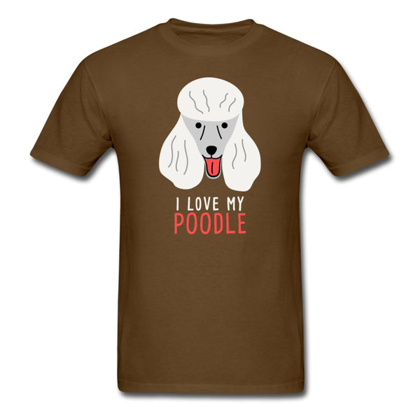 I love my Poodle Unisex T-shirt-Unisex Classic T-Shirt | Fruit of the Loom 3930-I love Veterinary