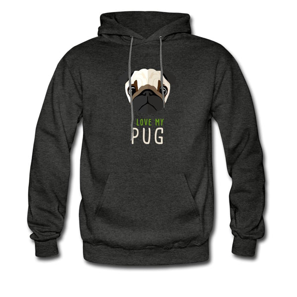 I love my Pug Unisex Hoodie-Men's Hoodie | Hanes P170-I love Veterinary