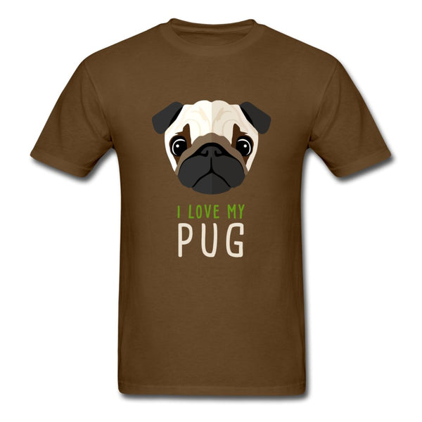 I love my Pug Unisex T-shirt-Unisex Classic T-Shirt | Fruit of the Loom 3930-I love Veterinary