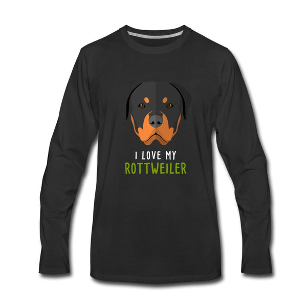 I love my Rottweiler Unisex Premium Long Sleeve T-Shirt-Men's Premium Long Sleeve T-Shirt | Spreadshirt 875-I love Veterinary
