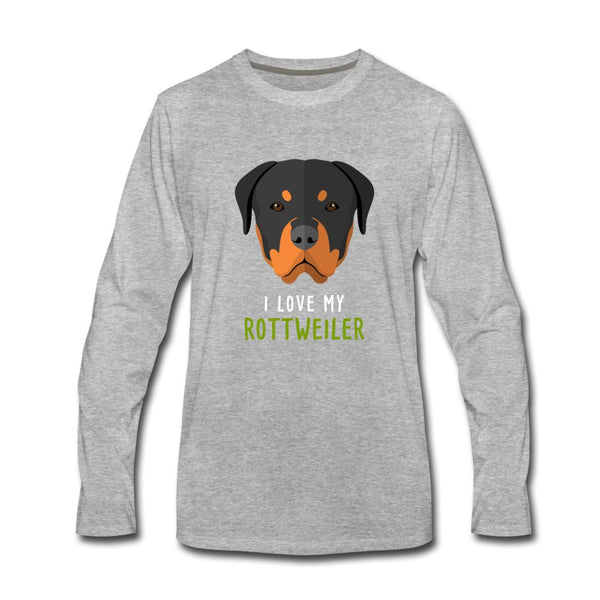 I love my Rottweiler Unisex Premium Long Sleeve T-Shirt-Men's Premium Long Sleeve T-Shirt | Spreadshirt 875-I love Veterinary