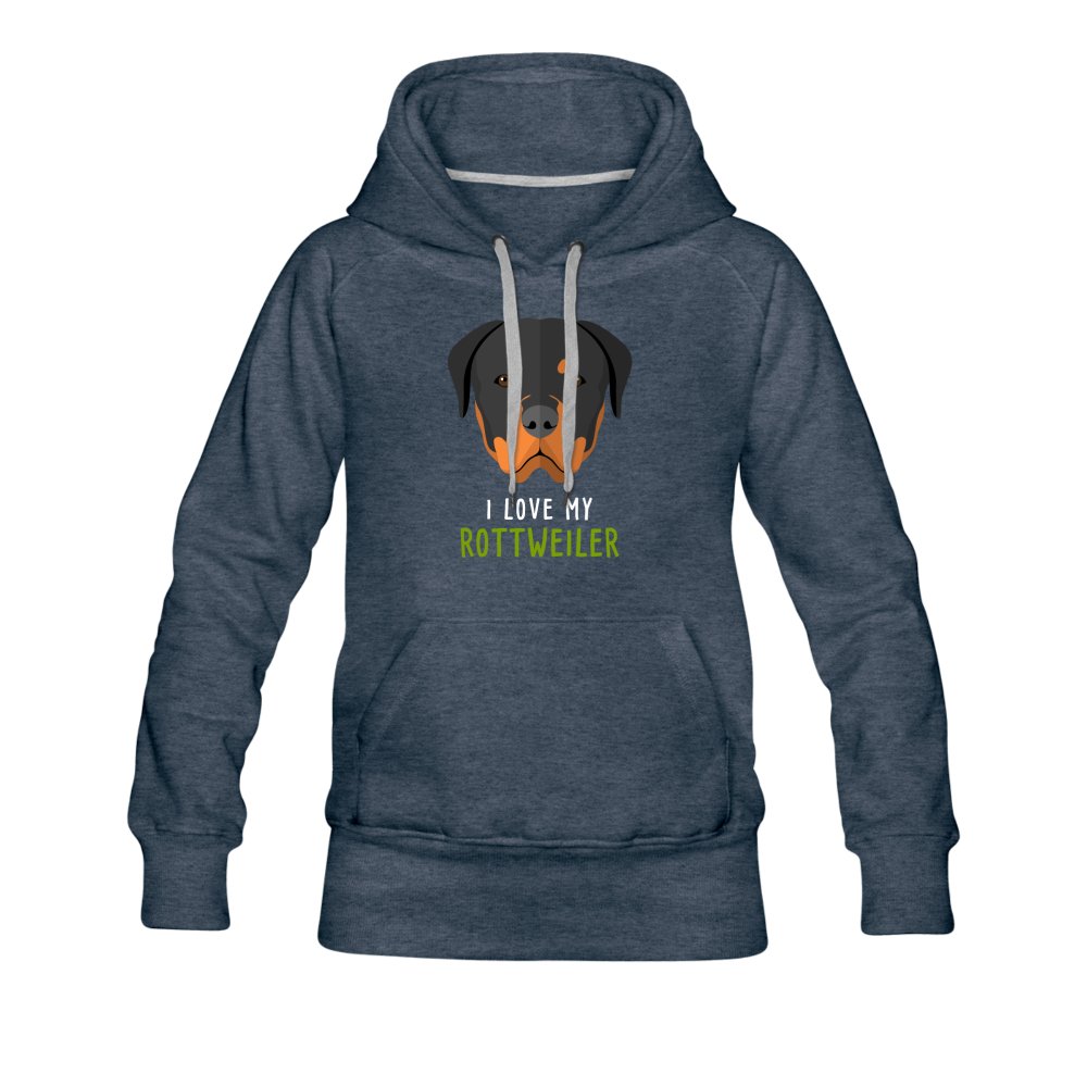 I love my Rottweiler Women's Premium Hoodie-Women’s Premium Hoodie | Spreadshirt 444-I love Veterinary