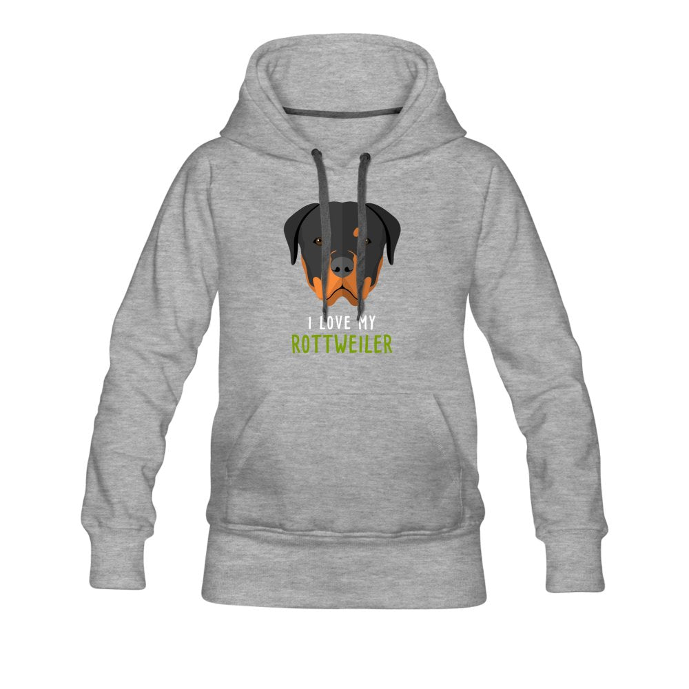 I love my Rottweiler Women's Premium Hoodie-Women’s Premium Hoodie | Spreadshirt 444-I love Veterinary