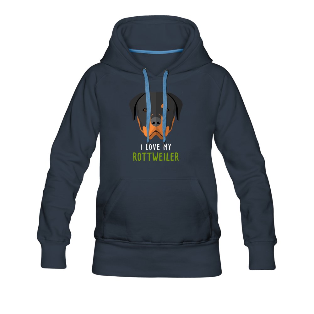 I love my Rottweiler Women's Premium Hoodie-Women’s Premium Hoodie | Spreadshirt 444-I love Veterinary