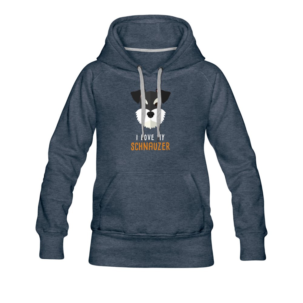 I love my Schnauzer Women's Premium Hoodie-Women’s Premium Hoodie | Spreadshirt 444-I love Veterinary
