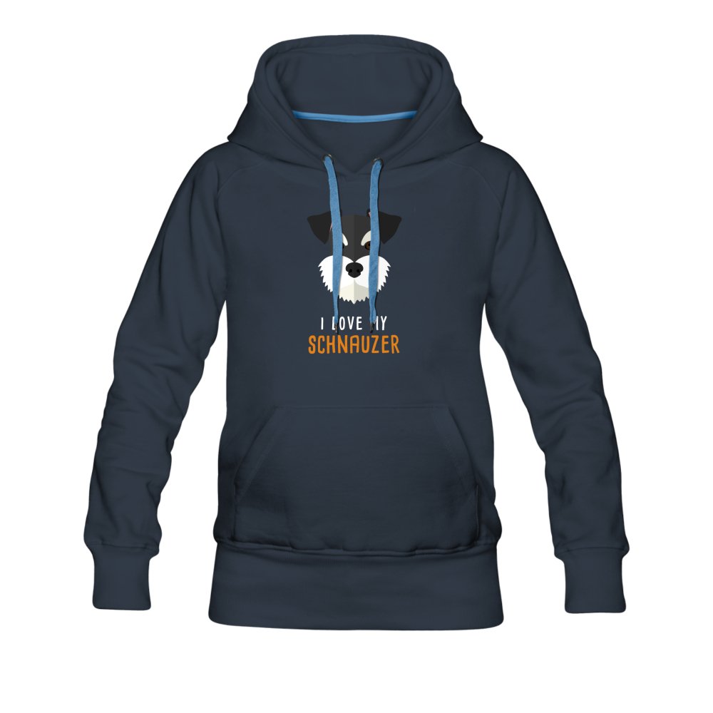 I love my Schnauzer Women's Premium Hoodie-Women’s Premium Hoodie | Spreadshirt 444-I love Veterinary