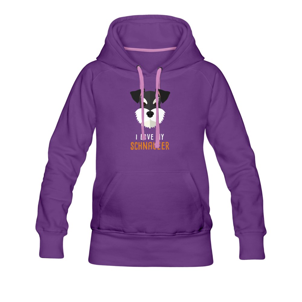 I love my Schnauzer Women's Premium Hoodie-Women’s Premium Hoodie | Spreadshirt 444-I love Veterinary