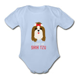 I love my Shih Tzu Onesie-Organic Short Sleeve Baby Bodysuit | Spreadshirt 401-I love Veterinary