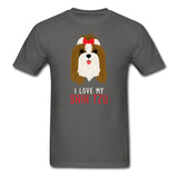 I love my Shih Tzu Unisex T-shirt-Unisex Classic T-Shirt | Fruit of the Loom 3930-I love Veterinary