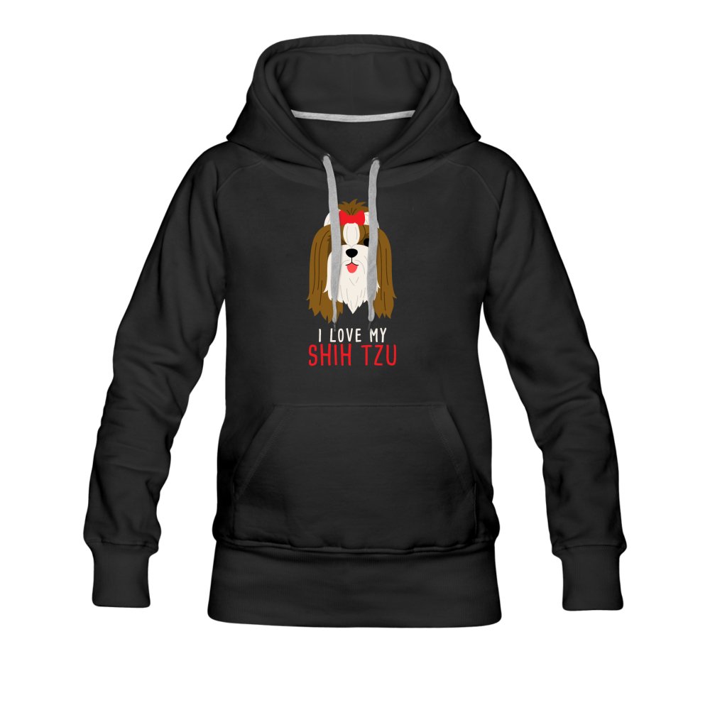 I love my Shih Tzu Women's Premium Hoodie-Women’s Premium Hoodie | Spreadshirt 444-I love Veterinary