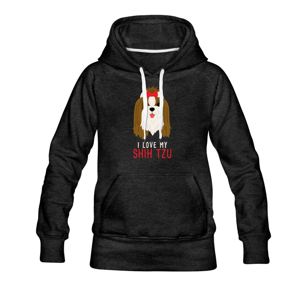 I love my Shih Tzu Women's Premium Hoodie-Women’s Premium Hoodie | Spreadshirt 444-I love Veterinary