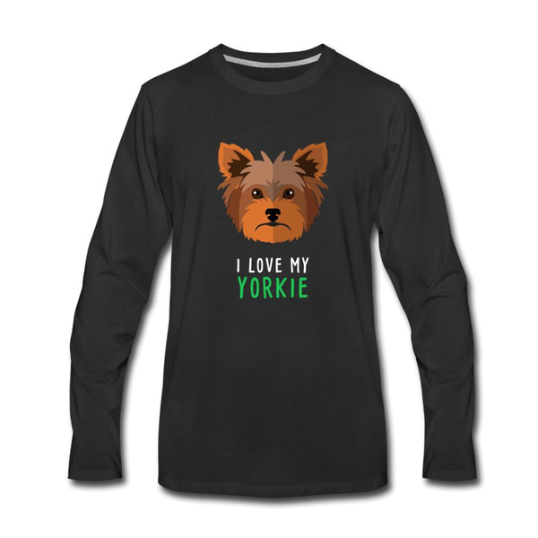 I love my Yorkie Unisex Premium Long Sleeve T-Shirt-Men's Premium Long Sleeve T-Shirt | Spreadshirt 875-I love Veterinary