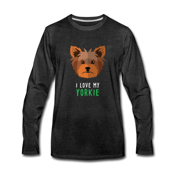I love my Yorkie Unisex Premium Long Sleeve T-Shirt-Men's Premium Long Sleeve T-Shirt | Spreadshirt 875-I love Veterinary