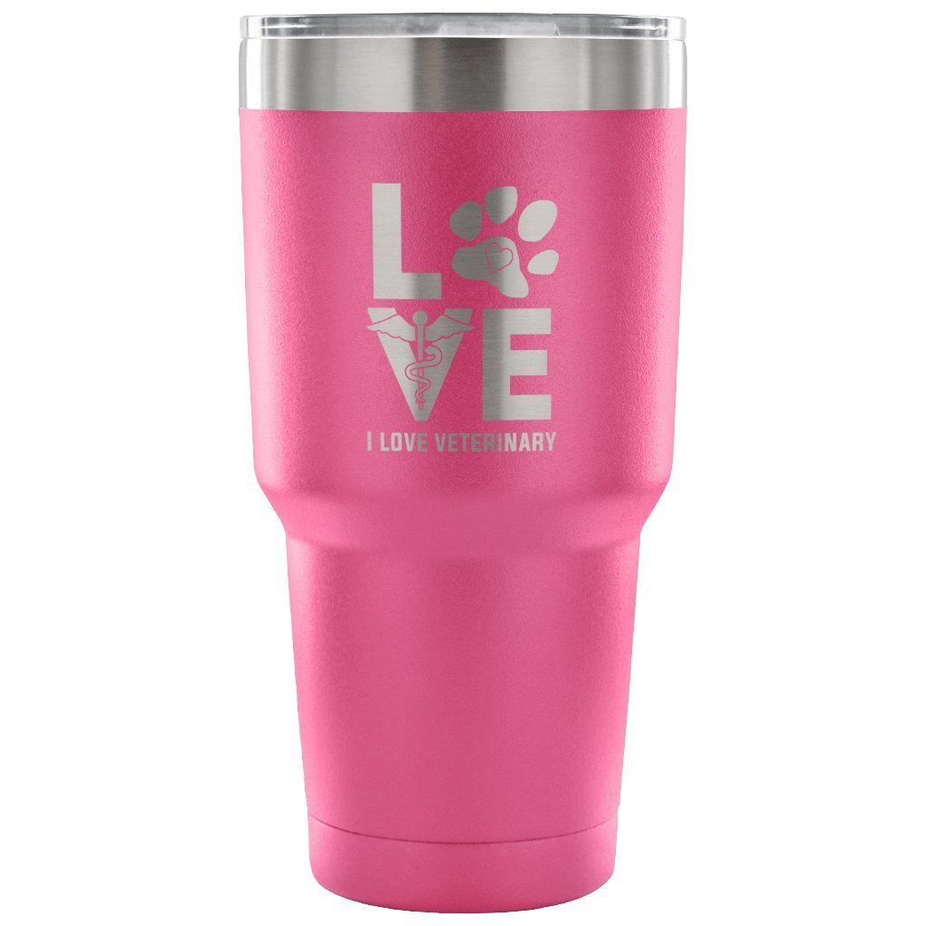 I Love Veterinary 30oz Vacuum Tumbler-Tumblers-I love Veterinary