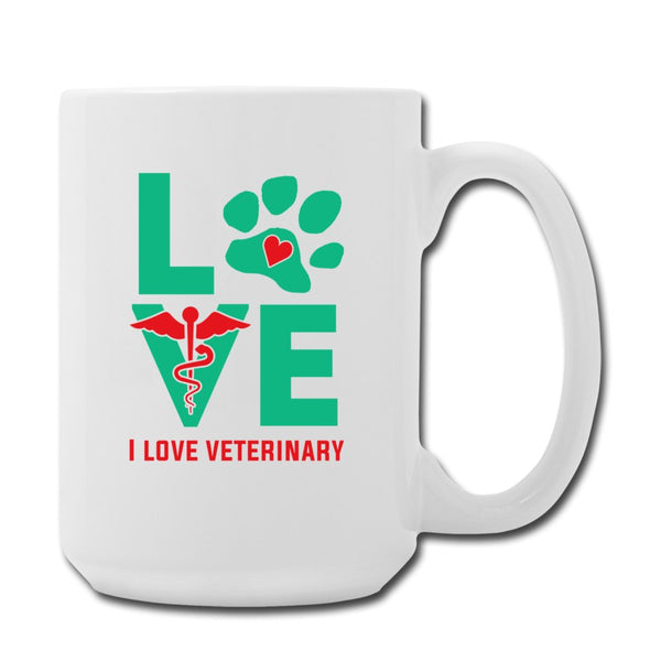 I Love Veterinary Coffee/Tea Mug 15 oz-Coffee/Tea Mug 15 oz-I love Veterinary