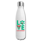 I love veterinary - Insulated Stainless Steel Water Bottle-Insulated Stainless Steel Water Bottle | DyeTrans-I love Veterinary