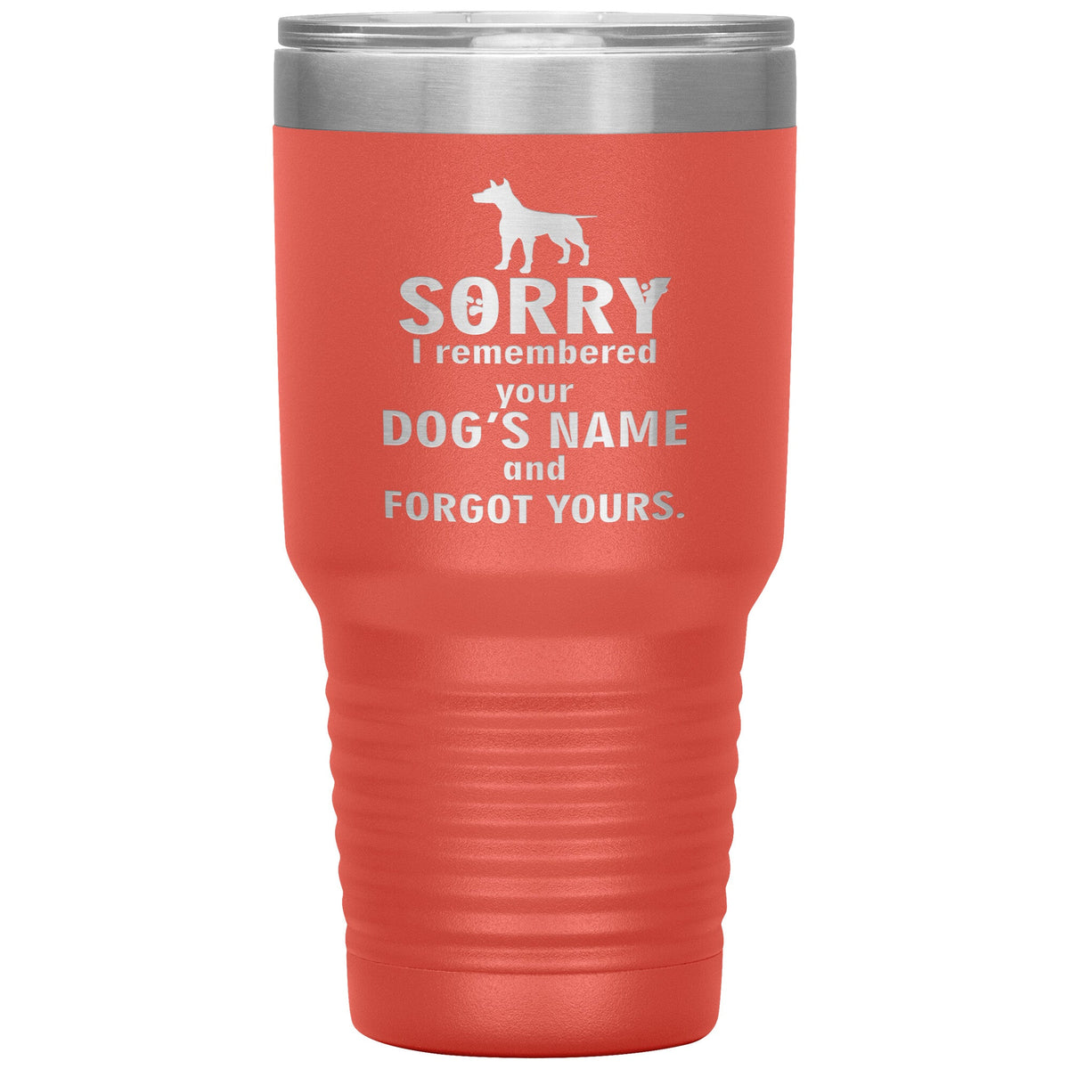 I remembered your dogs name 30oz Vacuum Tumbler-Tumblers-I love Veterinary