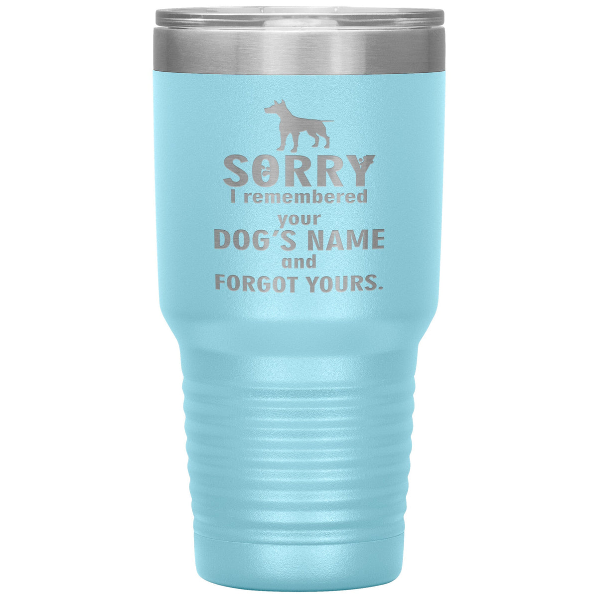 I remembered your dogs name 30oz Vacuum Tumbler-Tumblers-I love Veterinary