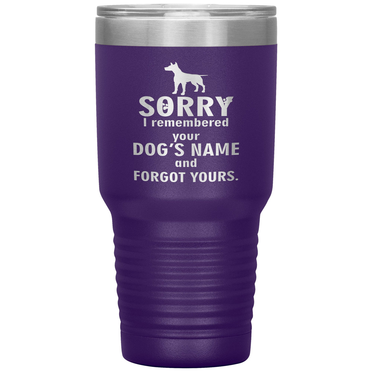 I remembered your dogs name 30oz Vacuum Tumbler-Tumblers-I love Veterinary
