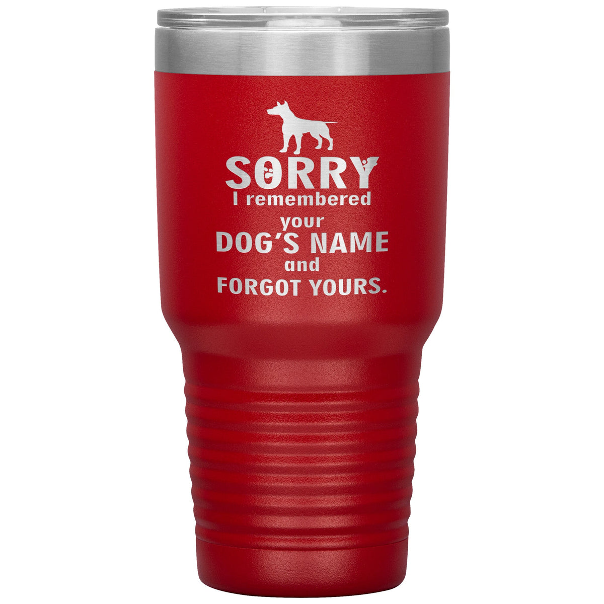 I remembered your dogs name 30oz Vacuum Tumbler-Tumblers-I love Veterinary
