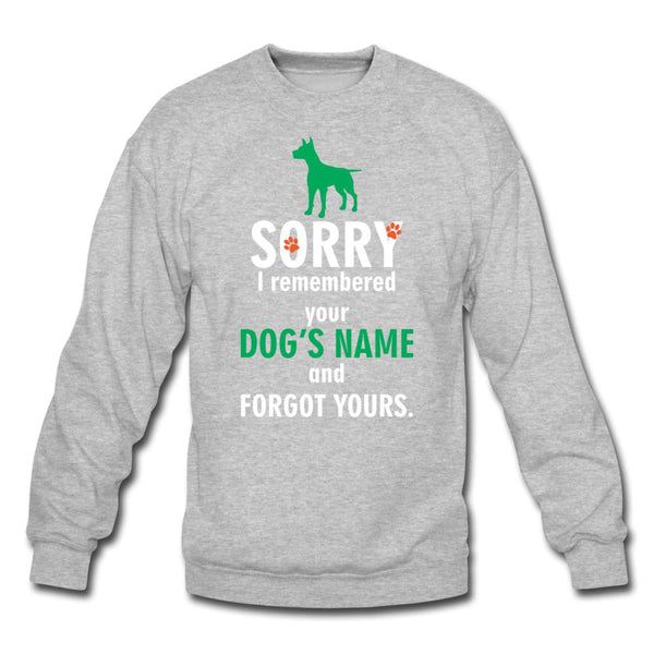 I remembered your dogs name Crewneck Sweatshirt-Unisex Crewneck Sweatshirt | Gildan 18000-I love Veterinary