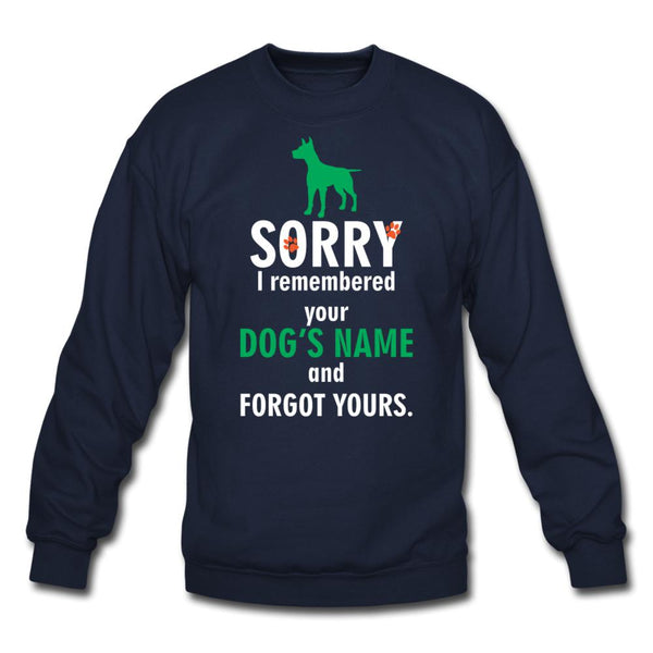 I remembered your dogs name Crewneck Sweatshirt-Unisex Crewneck Sweatshirt | Gildan 18000-I love Veterinary