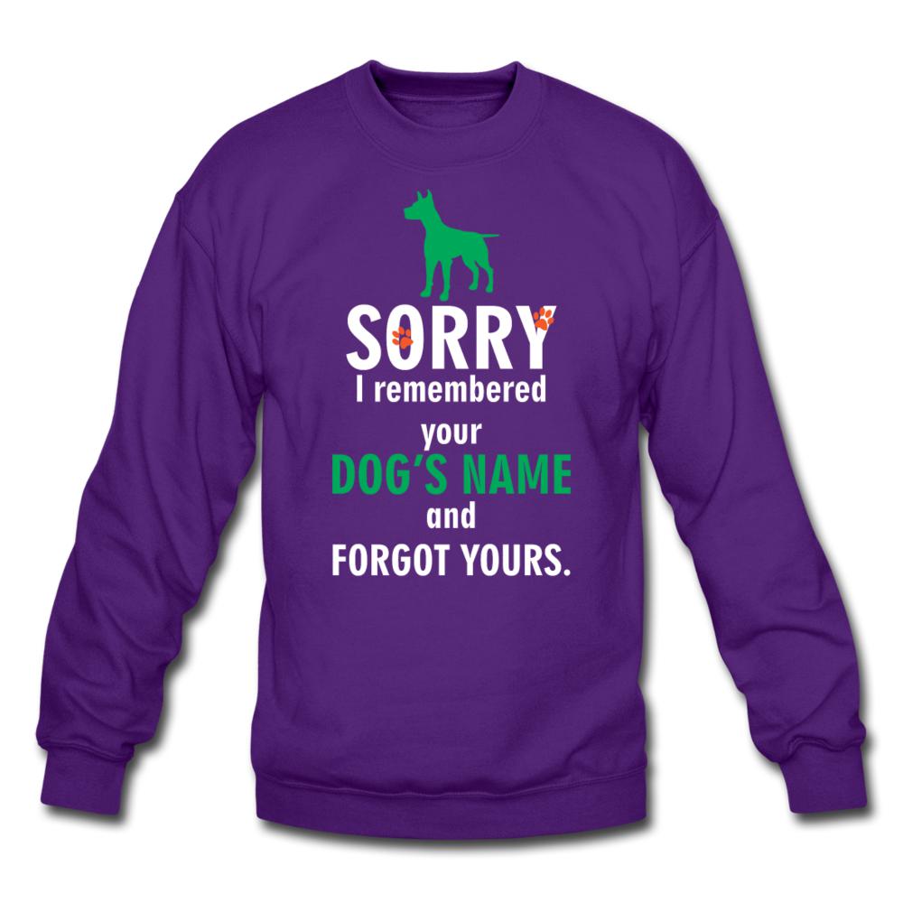 I remembered your dogs name Crewneck Sweatshirt-Unisex Crewneck Sweatshirt | Gildan 18000-I love Veterinary