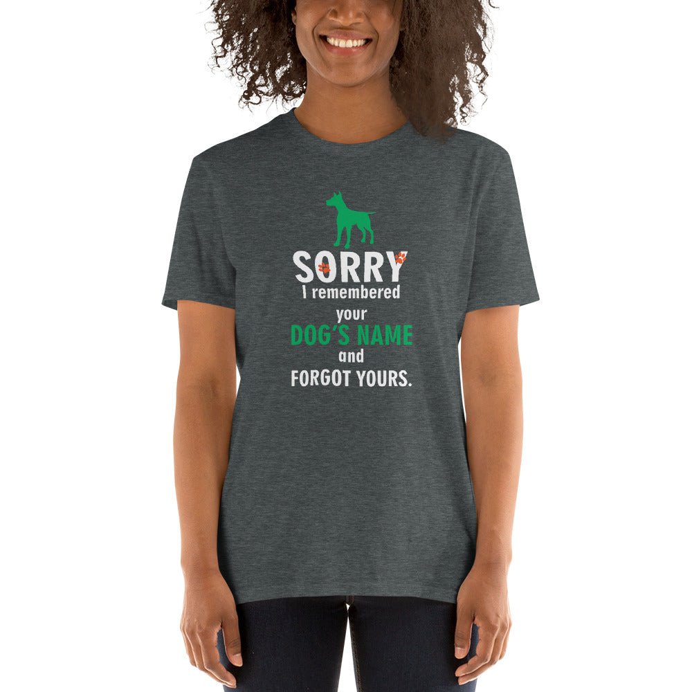 I remembered your dogs name Unisex T-shirt-Unisex T-Shirt | Gildan 64000-I love Veterinary