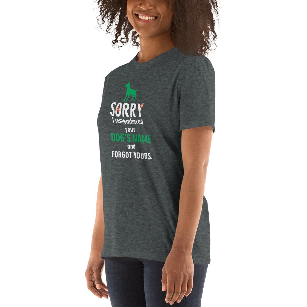 I remembered your dogs name Unisex T-shirt-Unisex T-Shirt | Gildan 64000-I love Veterinary