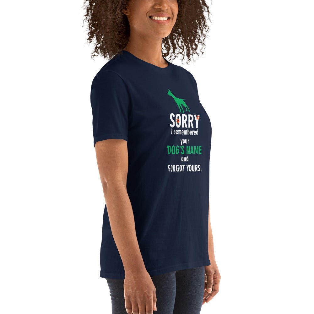 I remembered your dogs name Unisex T-shirt-Unisex T-Shirt | Gildan 64000-I love Veterinary