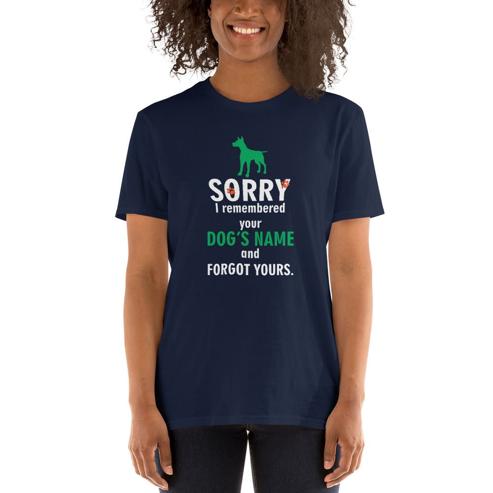 I remembered your dogs name Unisex T-shirt-Unisex T-Shirt | Gildan 64000-I love Veterinary