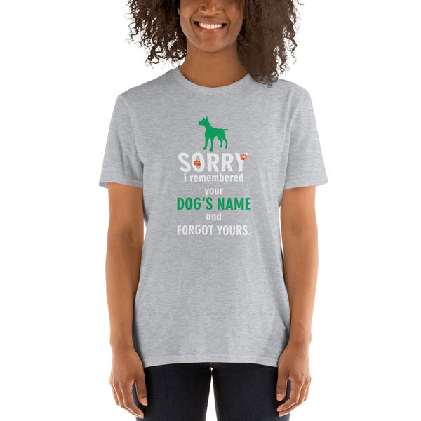 I remembered your dogs name Unisex T-shirt-Unisex T-Shirt | Gildan 64000-I love Veterinary