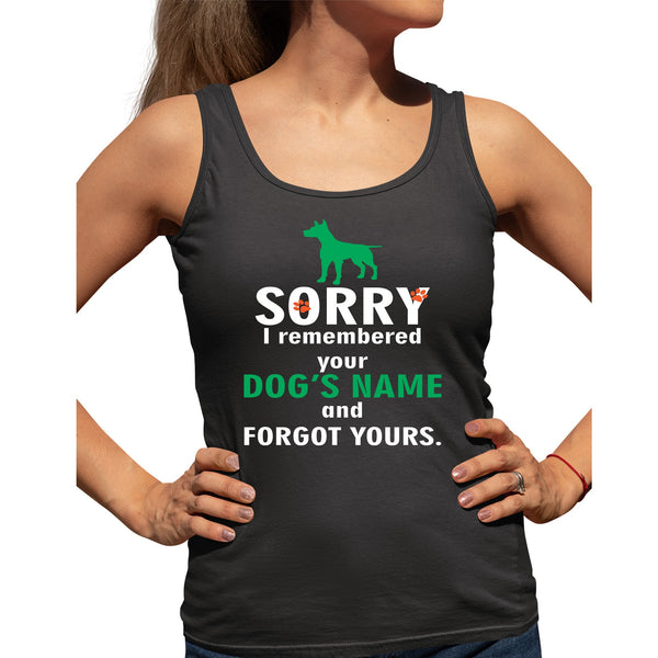 I remembered your dogs name Women's Tank Top-Women’s Premium Tank Top | Spreadshirt 917-I love Veterinary