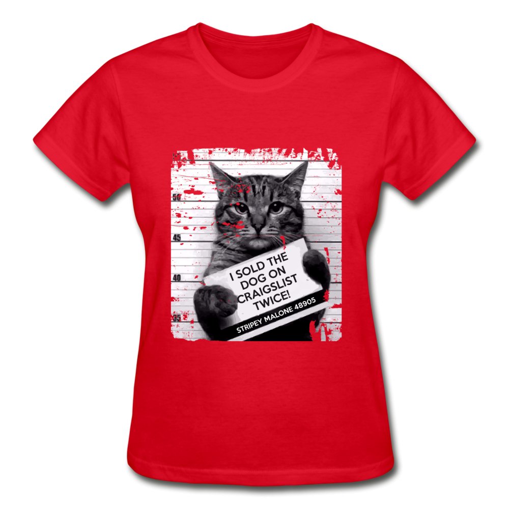 I Sold The Dog on Craiglist Twice Gildan Ultra Cotton Ladies T-Shirt-Ultra Cotton Ladies T-Shirt | Gildan G200L-I love Veterinary