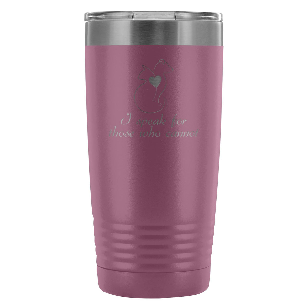 I speak for those who cannot 20oz Vacuum Tumbler-Tumblers-I love Veterinary