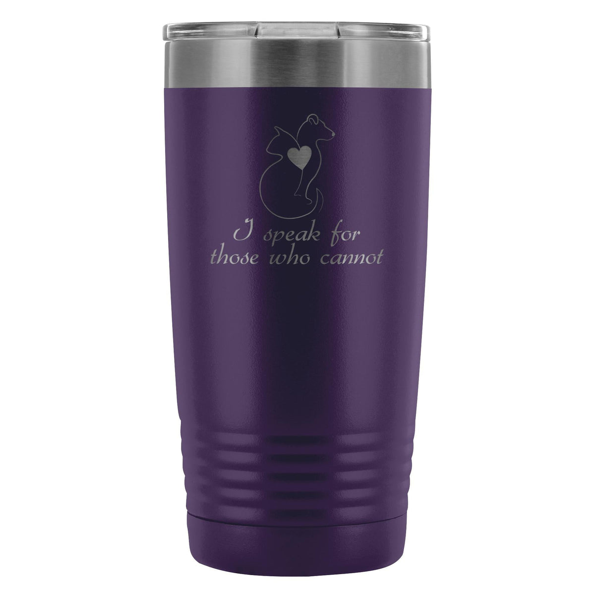 I speak for those who cannot 20oz Vacuum Tumbler-Tumblers-I love Veterinary