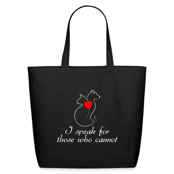 I speak for those who cannot Eco-Friendly Cotton Tote-Eco-Friendly Cotton Tote-I love Veterinary