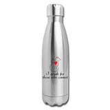 I speak for those who cannot Insulated Stainless Steel Water Bottle-Insulated Stainless Steel Water Bottle | DyeTrans-I love Veterinary