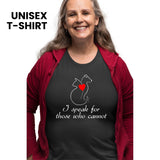 I speak for those who cannot Unisex T-shirt-Unisex Classic T-Shirt | Fruit of the Loom 3930-I love Veterinary