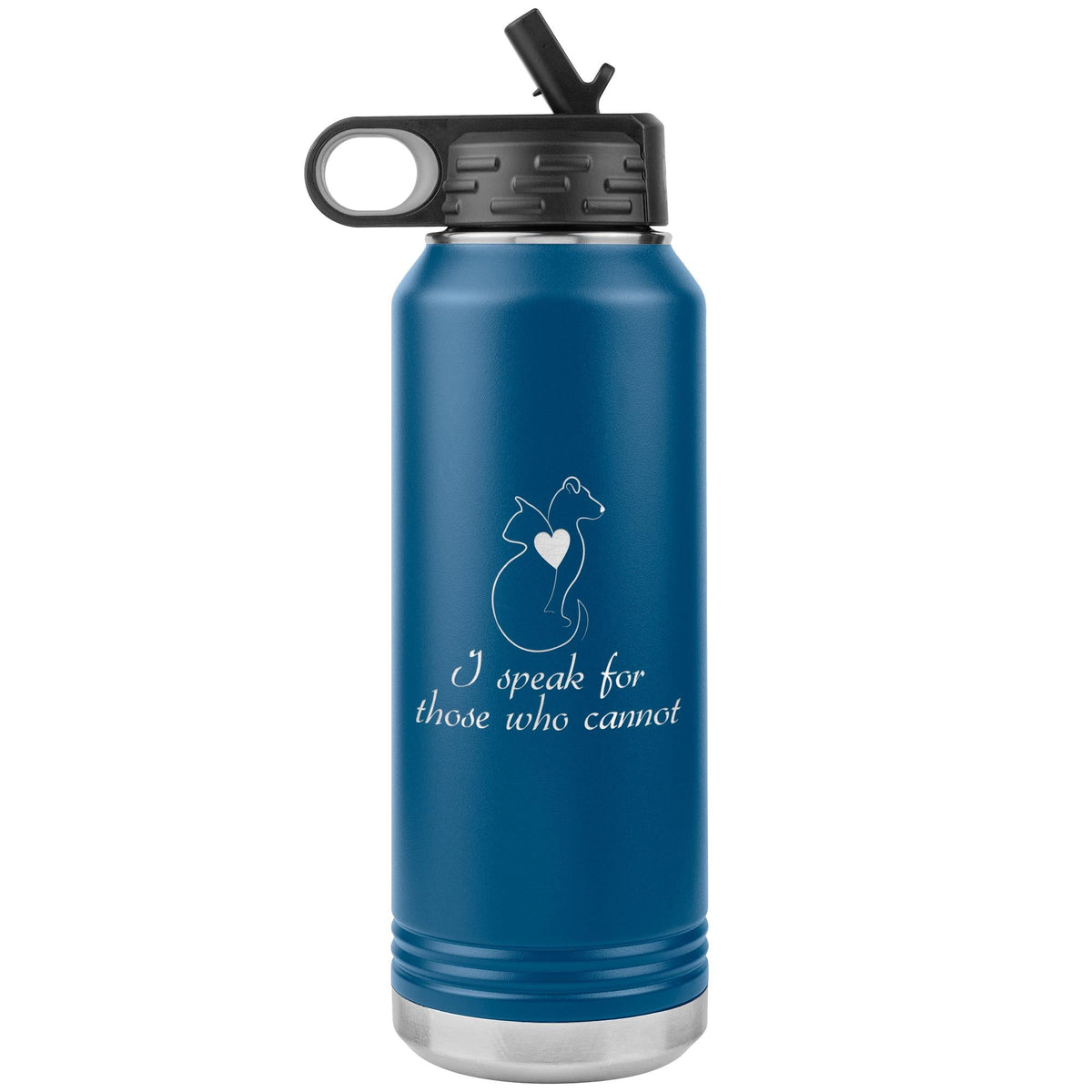 I speak for those who cannot Water Bottle Tumbler 32 oz-Water Bottle Tumbler-I love Veterinary