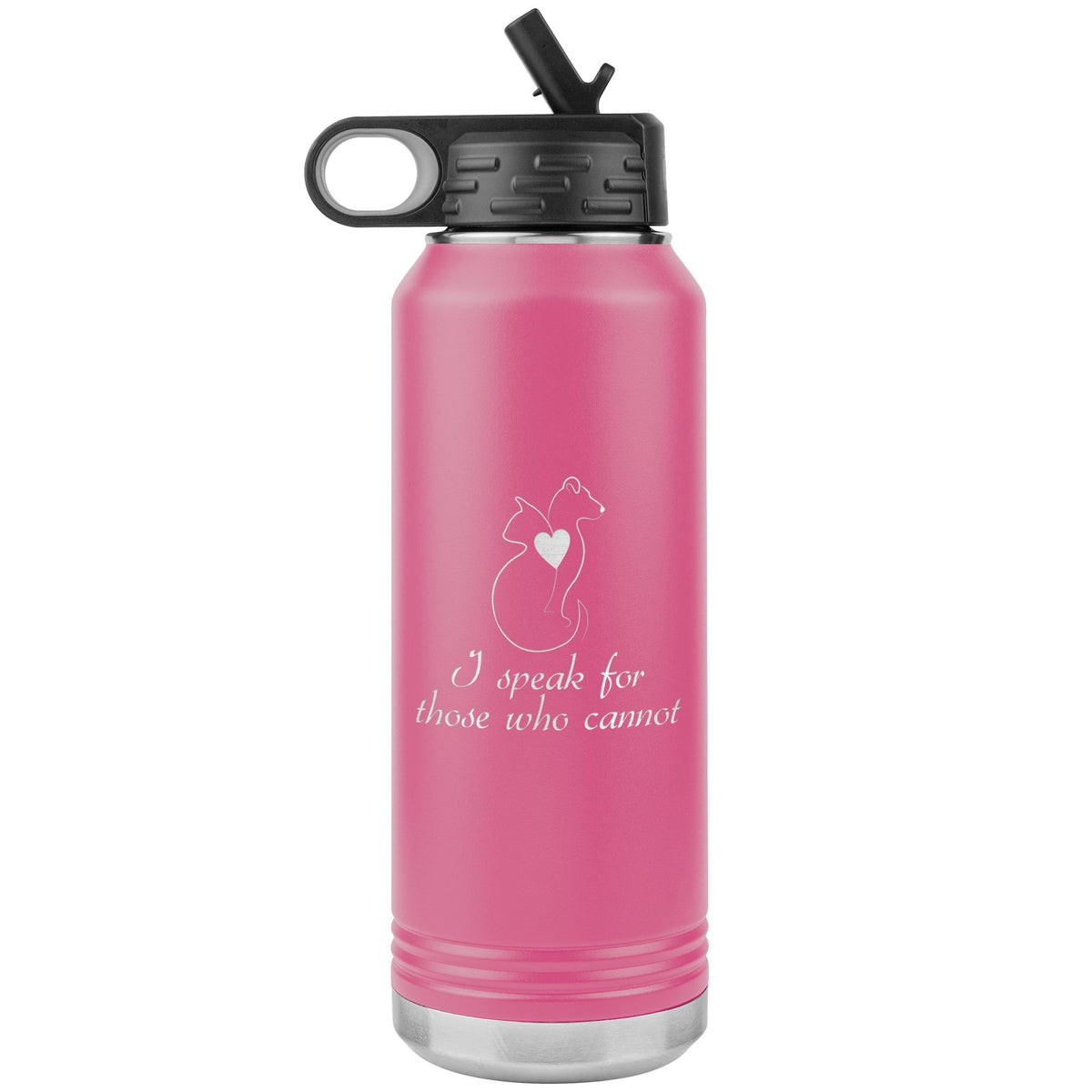 I speak for those who cannot Water Bottle Tumbler 32 oz-Water Bottle Tumbler-I love Veterinary