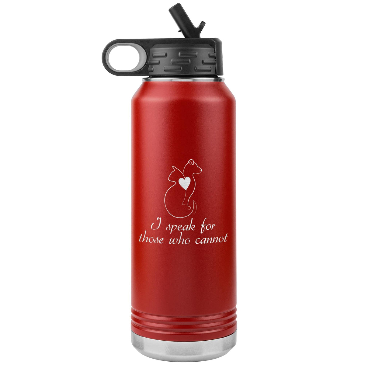 I speak for those who cannot Water Bottle Tumbler 32 oz-Water Bottle Tumbler-I love Veterinary
