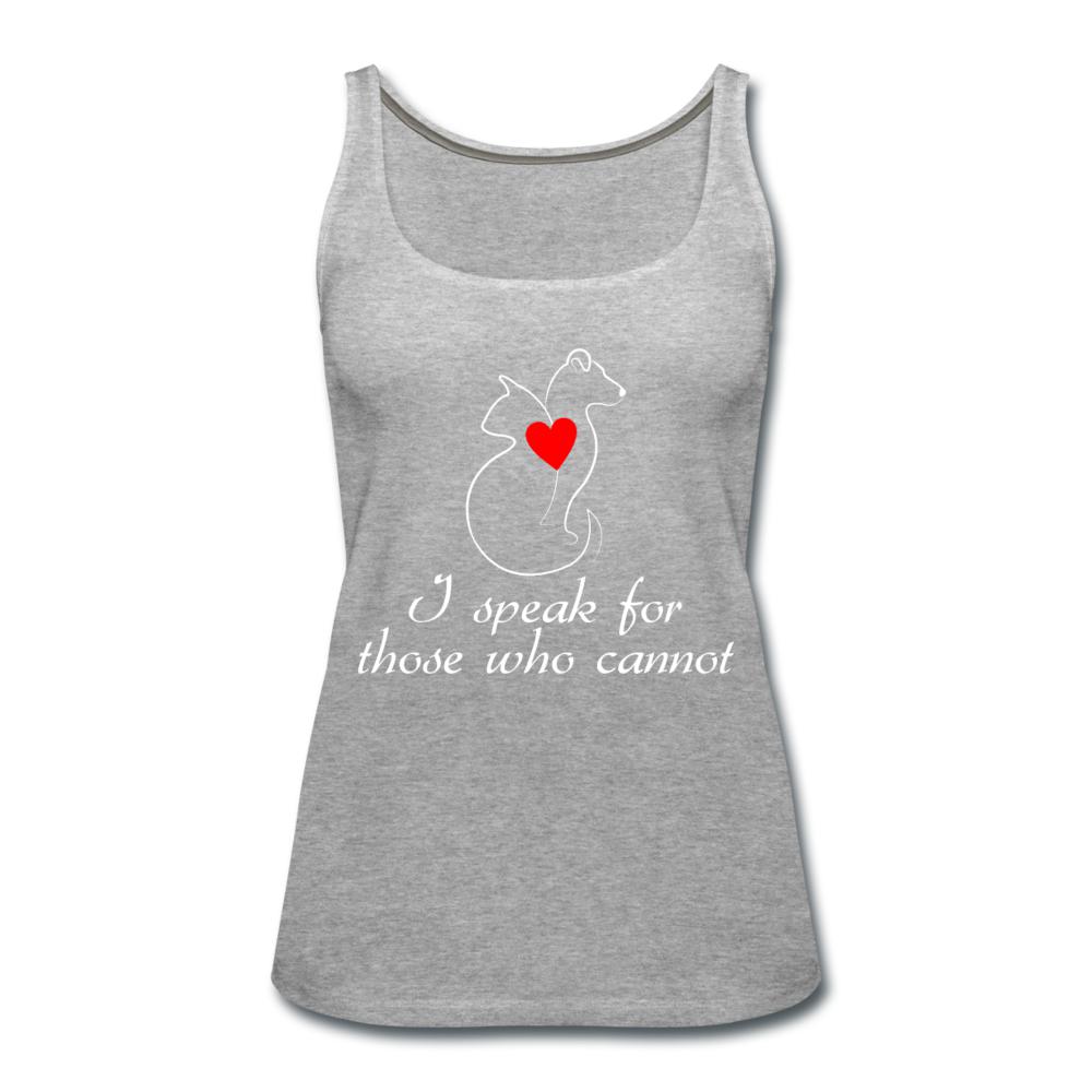 I speak for those who cannot Women's Tank Top-Women’s Premium Tank Top | Spreadshirt 917-I love Veterinary
