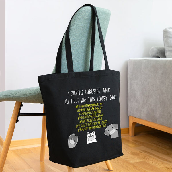 I survived curbside Eco-Friendly Cotton Tote-Eco-Friendly Cotton Tote-I love Veterinary