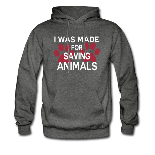 I was made for saving animals Unisex Hoodie-Men's Hoodie | Hanes P170-I love Veterinary