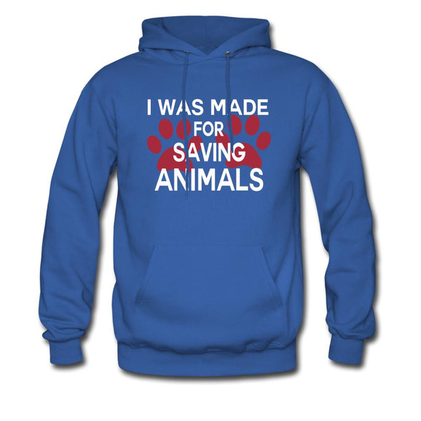 I was made for saving animals Unisex Hoodie-Men's Hoodie | Hanes P170-I love Veterinary