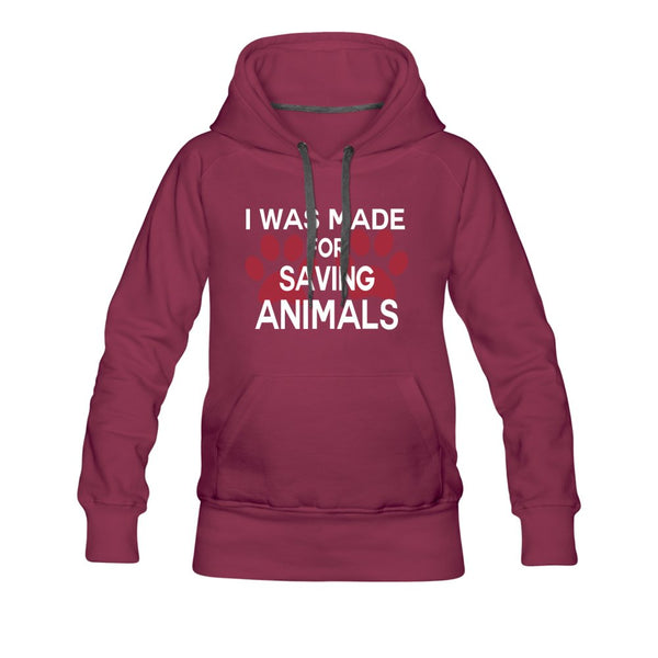I was made for saving animals Women’s Premium Hoodie-Women’s Premium Hoodie | Spreadshirt 444-I love Veterinary